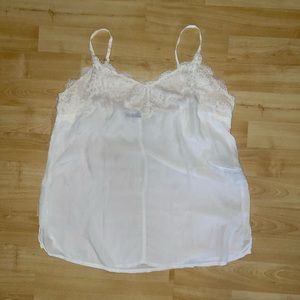 A&F Lightweight White Camisole in S
